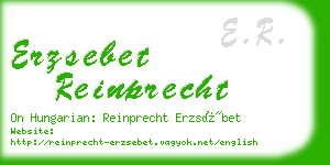 erzsebet reinprecht business card